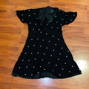 Forever 21 Skater Heart Pattern Dress